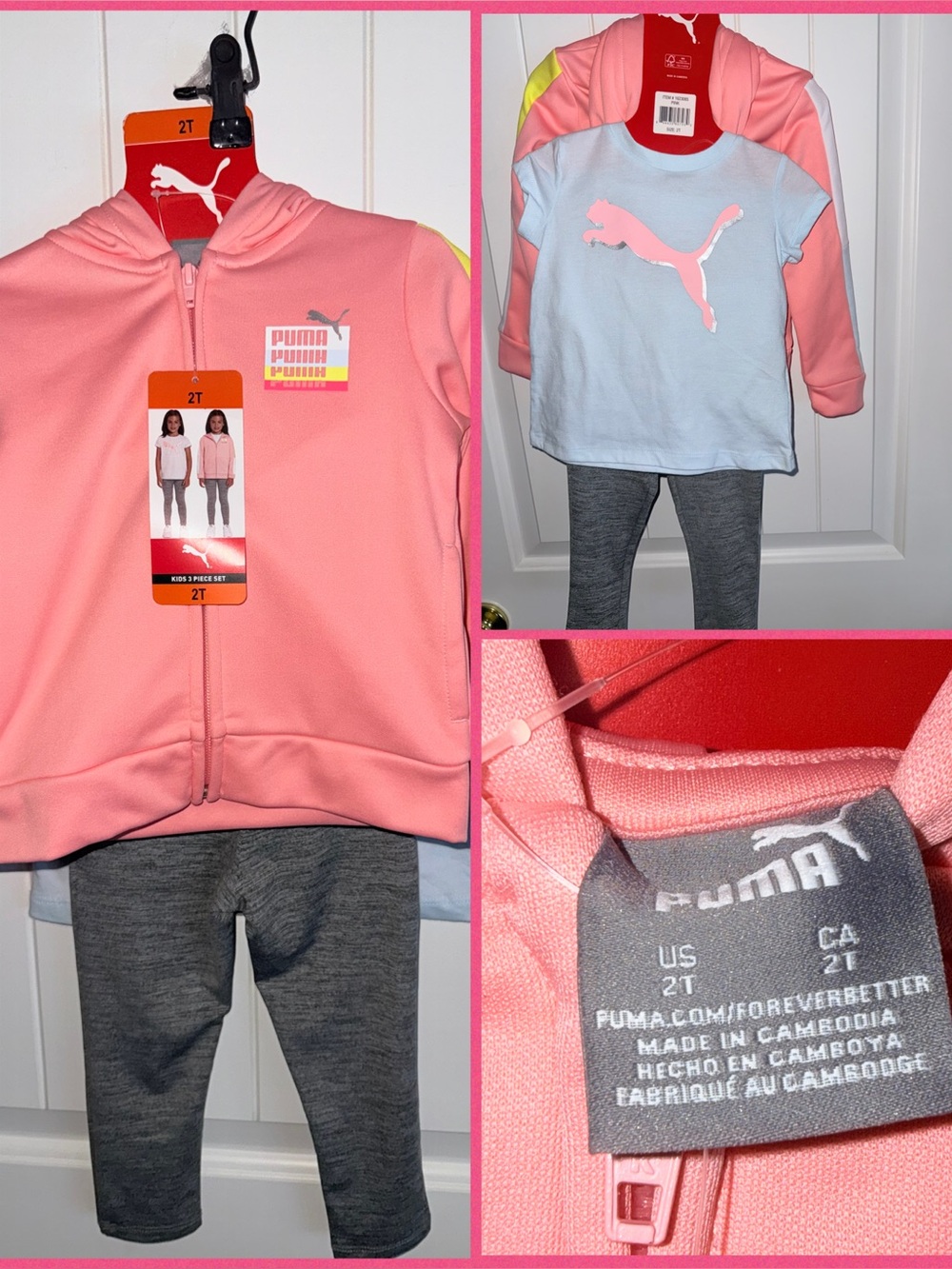 Puma Pink Girls' Jacket